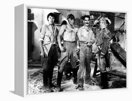 Duck Soup, Chico Marx, Zeppo Marx, Groucho Marx, Harpo, 1933-null-Framed Stretched Canvas