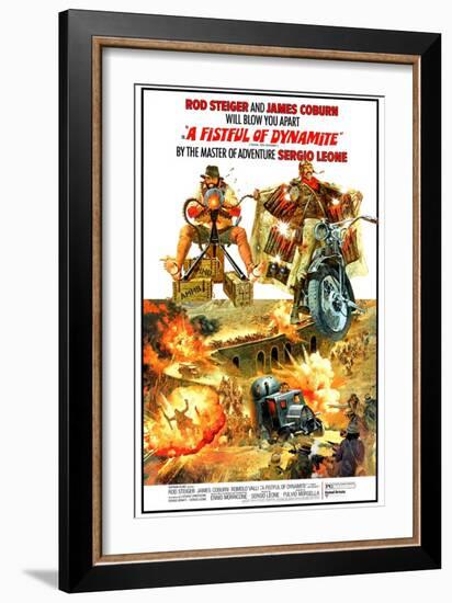 Duck, You Sucker, (aka A Fistful of Dynamite), Rod Steiger, James Coburn, 1971-null-Framed Art Print