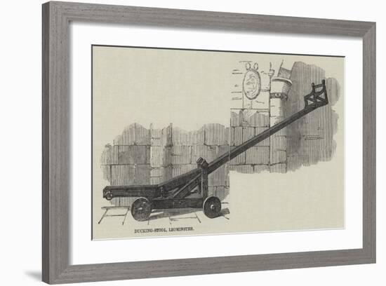 Ducking-Stool, Leominster-null-Framed Giclee Print