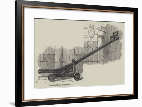 Ducking-Stool, Leominster-null-Framed Giclee Print