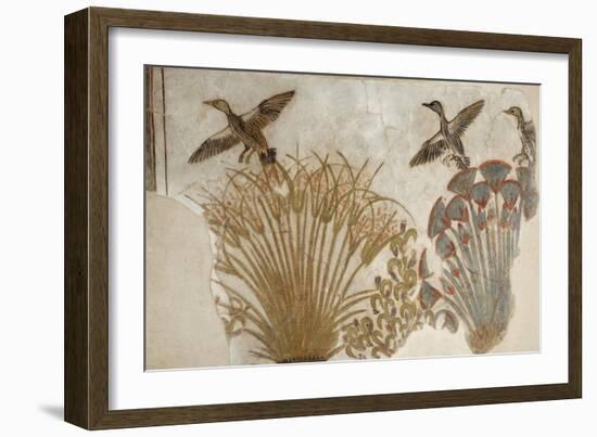 Ducks in a Papyrus Swamp, from Tell el-Amarna-null-Framed Giclee Print