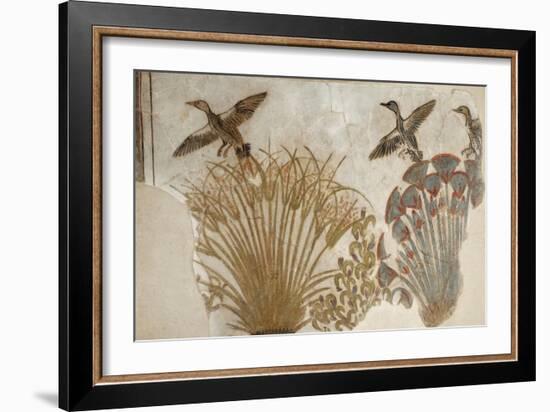 Ducks in a Papyrus Swamp, from Tell el-Amarna-null-Framed Giclee Print