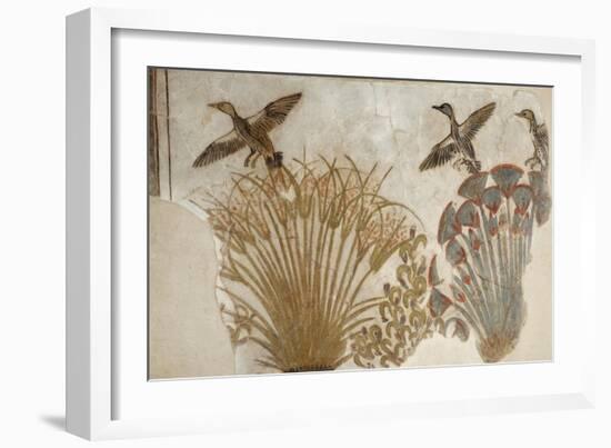 Ducks in a Papyrus Swamp, from Tell el-Amarna-null-Framed Giclee Print