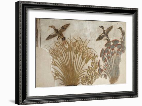 Ducks in a Papyrus Swamp, from Tell el-Amarna-null-Framed Giclee Print