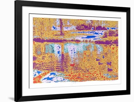 Ducks in a Pond-Max Epstein-Framed Limited Edition