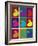 Ducks in Color Blocks-Whoartnow-Framed Giclee Print