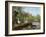 Ducks on the River Bank-Carl Jutz-Framed Giclee Print