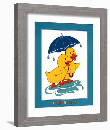 Ducks, Share-Lopez-Framed Art Print