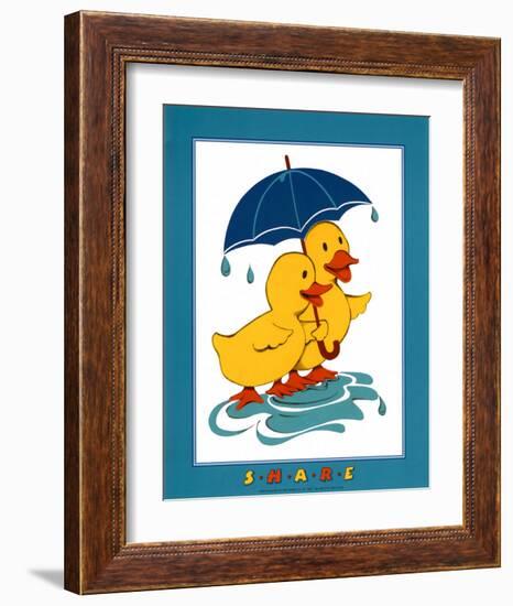 Ducks, Share-Lopez-Framed Art Print