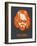 Dude Abides Orange Poster-Anna Malkin-Framed Art Print