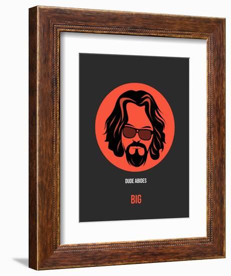 Dude Abides Poster 1-Anna Malkin-Framed Premium Giclee Print