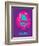 Dude Abides Purple Poster-Anna Malkin-Framed Premium Giclee Print