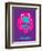 Dude Abides Purple Poster-Anna Malkin-Framed Premium Giclee Print