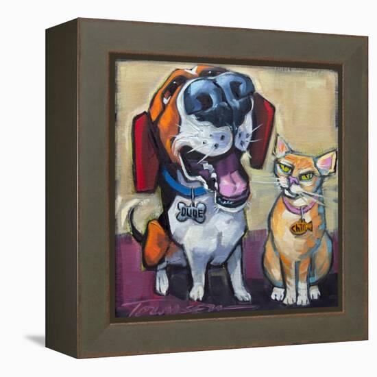 Dude Chill-CR Townsend-Framed Stretched Canvas