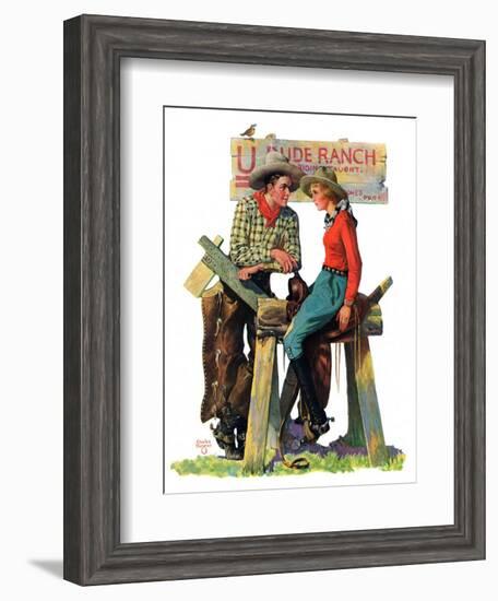 "Dude Ranchers,"July 23, 1932-Charles Hargens-Framed Giclee Print