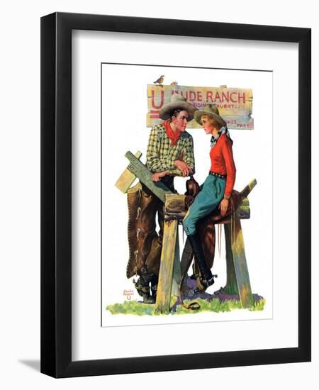 "Dude Ranchers,"July 23, 1932-Charles Hargens-Framed Giclee Print