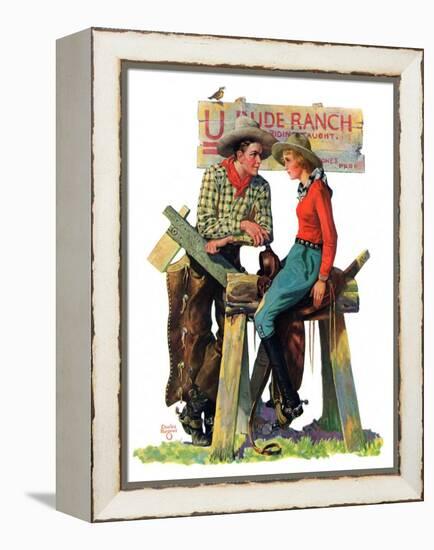 "Dude Ranchers,"July 23, 1932-Charles Hargens-Framed Premier Image Canvas