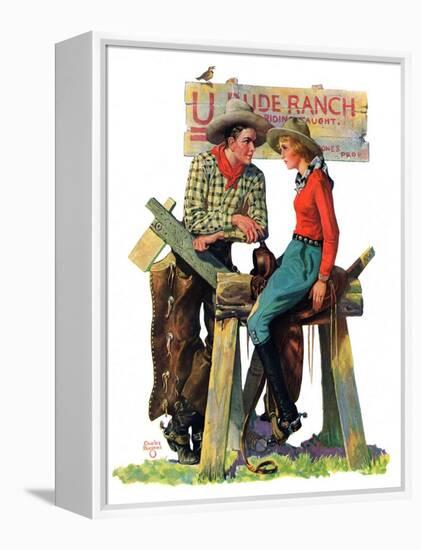 "Dude Ranchers,"July 23, 1932-Charles Hargens-Framed Premier Image Canvas