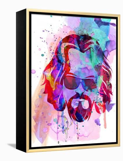 Dude Watercolor-Anna Malkin-Framed Stretched Canvas