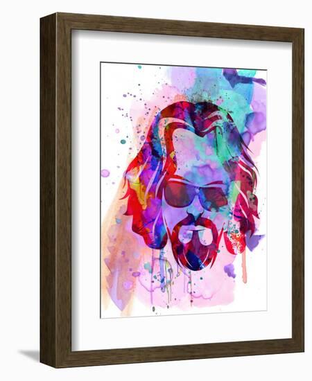 Dude Watercolor-Anna Malkin-Framed Art Print