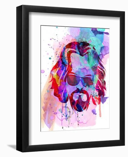 Dude Watercolor-Anna Malkin-Framed Art Print