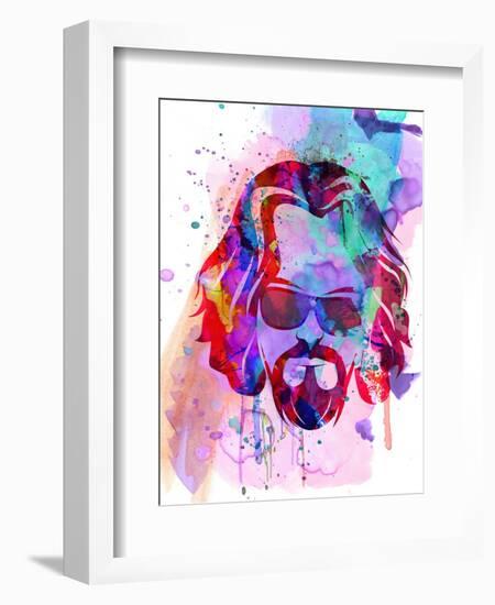 Dude Watercolor-Anna Malkin-Framed Art Print