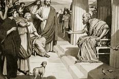 Socrates Addressing the Athenians, Illustration from 'Hutchinson's History of the Nations', 1915-Dudley Heath-Framed Giclee Print