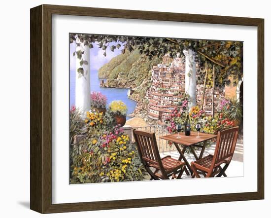 Due Bicchieri a Positano-Guido Borelli-Framed Giclee Print