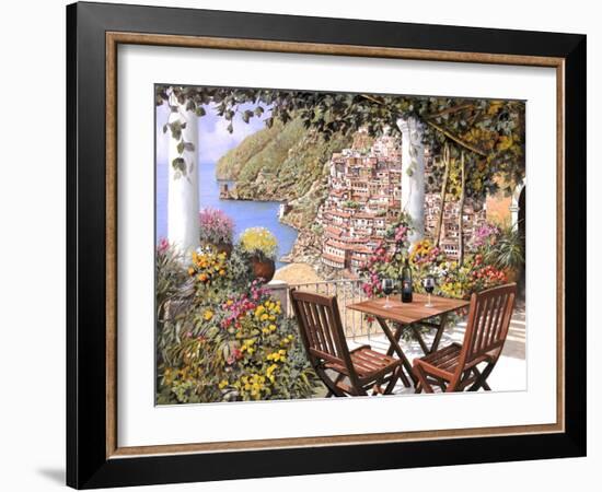 Due Bicchieri a Positano-Guido Borelli-Framed Giclee Print