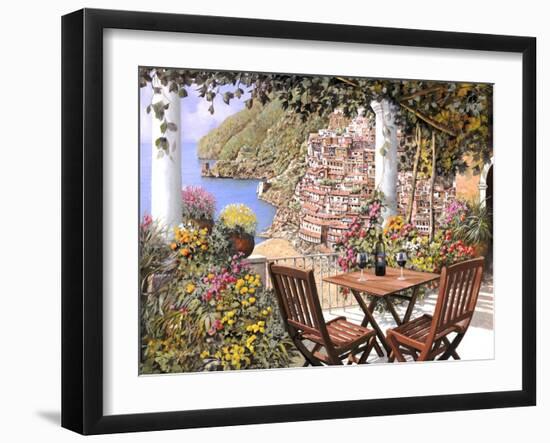 Due Bicchieri a Positano-Guido Borelli-Framed Giclee Print