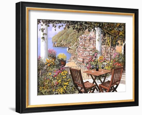 Due Bicchieri a Positano-Guido Borelli-Framed Giclee Print