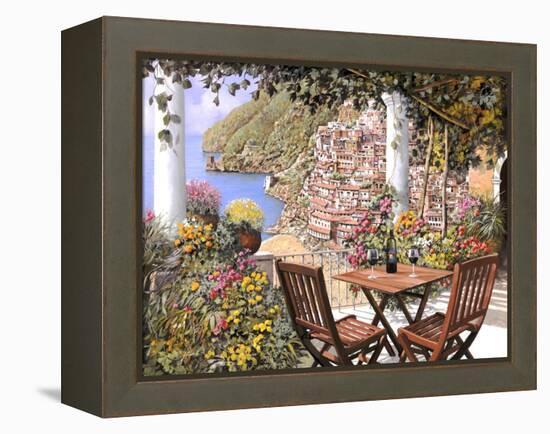 Due Bicchieri a Positano-Guido Borelli-Framed Premier Image Canvas