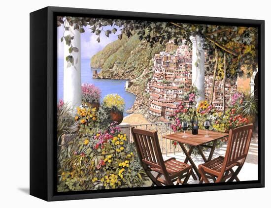 Due Bicchieri a Positano-Guido Borelli-Framed Premier Image Canvas