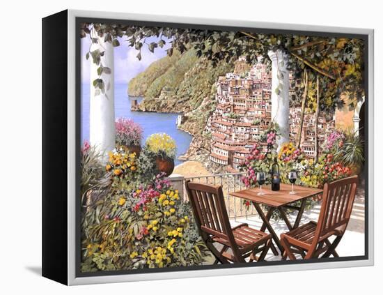 Due Bicchieri a Positano-Guido Borelli-Framed Premier Image Canvas