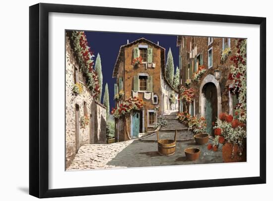 Due Strade al Mattino-Guido Borelli-Framed Giclee Print