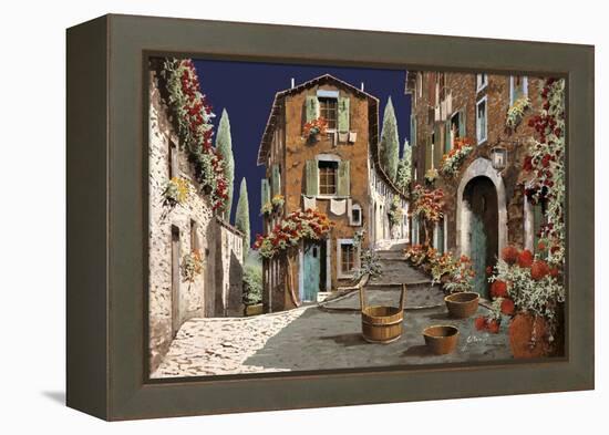 Due Strade al Mattino-Guido Borelli-Framed Premier Image Canvas