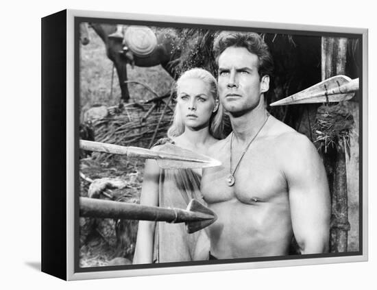 Duel of the Titans, (Aka Romolo E Remo), from Left: Virna Lisi, Steve Reeves, 1961-null-Framed Stretched Canvas