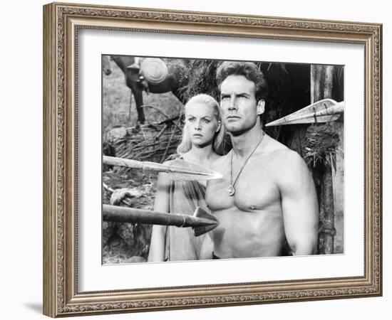 Duel of the Titans, (Aka Romolo E Remo), from Left: Virna Lisi, Steve Reeves, 1961-null-Framed Photo