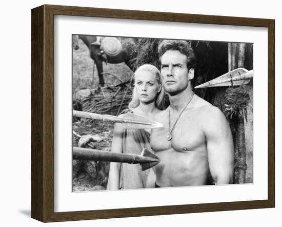 Duel of the Titans, (Aka Romolo E Remo), from Left: Virna Lisi, Steve Reeves, 1961-null-Framed Photo