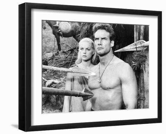 Duel of the Titans, (Aka Romolo E Remo), from Left: Virna Lisi, Steve Reeves, 1961-null-Framed Photo