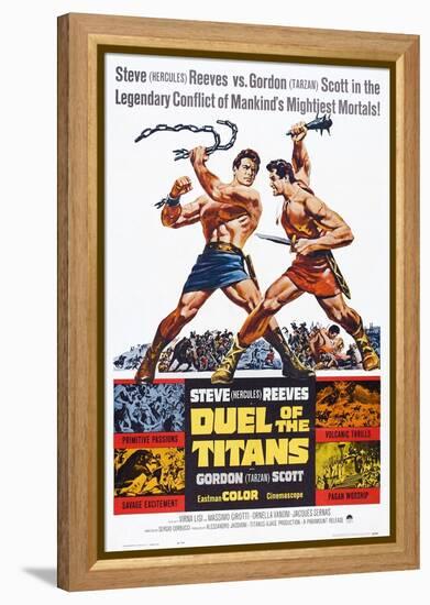 Duel of the Titans, (aka Romolo E Remo), Steve Reeves, Gordon Scott, 1961-null-Framed Stretched Canvas