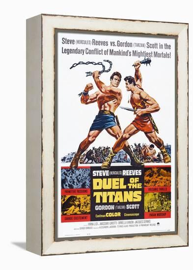 Duel of the Titans, (aka Romolo E Remo), Steve Reeves, Gordon Scott, 1961-null-Framed Stretched Canvas