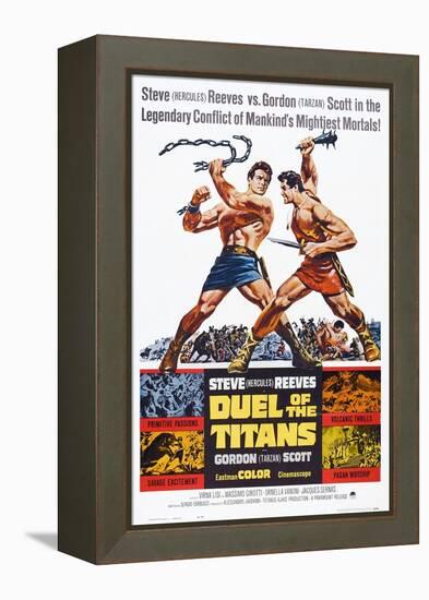 Duel of the Titans, (aka Romolo E Remo), Steve Reeves, Gordon Scott, 1961-null-Framed Stretched Canvas