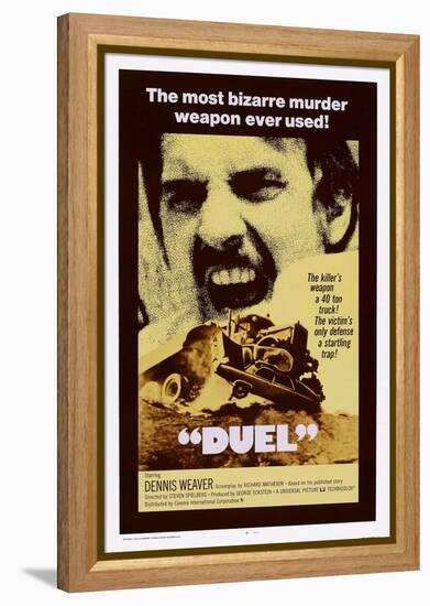 Duel-null-Framed Stretched Canvas