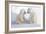 Dueling Polar Bear Cubs-Howard Ruby-Framed Photographic Print