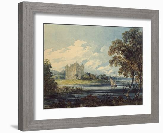 Duff House, Banff, 1794 (Watercolour, with Some Scratching Out, over Indications in Graphite)-Thomas Girtin-Framed Giclee Print