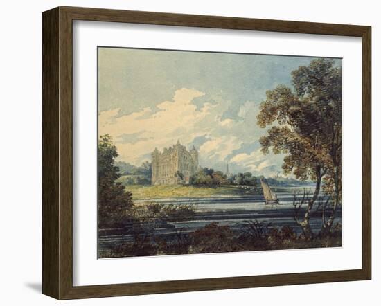 Duff House, Banff, 1794 (Watercolour, with Some Scratching Out, over Indications in Graphite)-Thomas Girtin-Framed Giclee Print