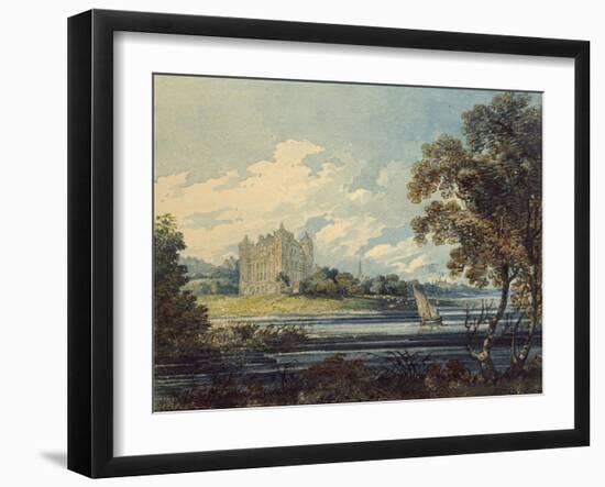 Duff House, Banff, 1794 (Watercolour, with Some Scratching Out, over Indications in Graphite)-Thomas Girtin-Framed Giclee Print