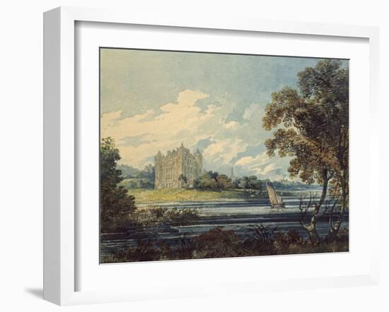 Duff House, Banff, 1794 (Watercolour, with Some Scratching Out, over Indications in Graphite)-Thomas Girtin-Framed Giclee Print