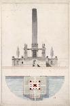 Sketch of an Obelisk on the Pont-Neuf-Dufourny-Framed Giclee Print